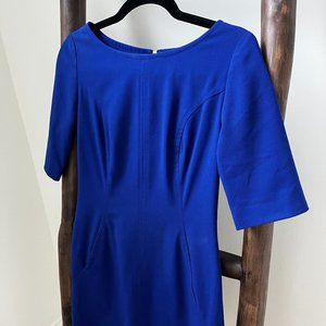 Sheath Blue Dress, TAHARI
